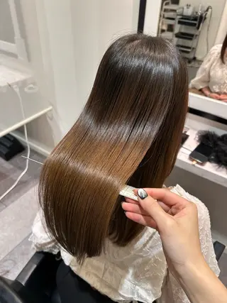 セミロング 中原 優美のヘアスタイル