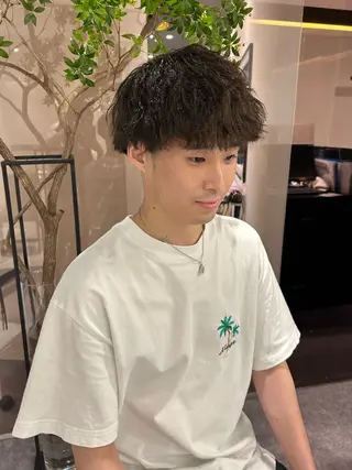 パーマ メンズ 中原 優美のヘアスタイル