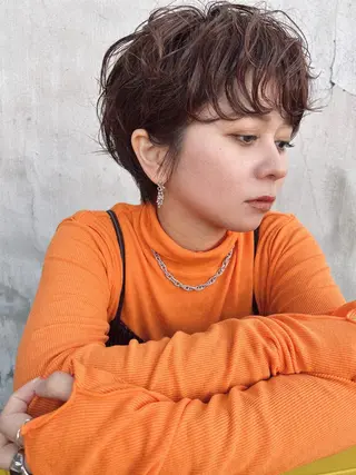 ショート パーマ 竹本 康平のヘアスタイル