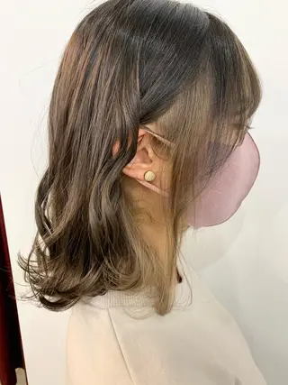 ミディアム おおたかの森/透 明感/小林のヘアスタイル