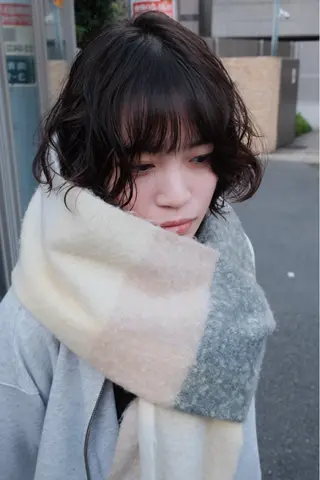 ミディアム パーマ 【お洒落パーマ】 Elme　肥塚康汰郎のヘアスタイル