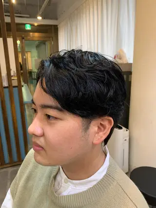 ショート CECIL hair なんば店所属・メンズパーマ 艶髪☆店長☆有馬のヘアスタイル