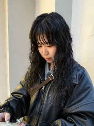 ロング パーマ パーマ/ボブ /レイヤー チヒロのヘアスタイル