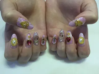 ネイル 💎🐰 saki. m 🐰💎のネイルデザイン