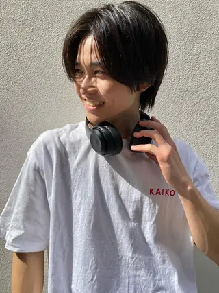 ショート メンズ 森貴裕/ベージュ/ パーマ/オリーブのヘアスタイル