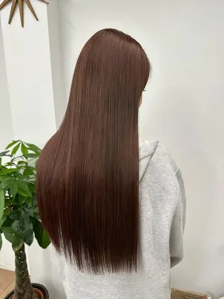 セミロング カラー HIROKO / 透明感暖色カラー🎀のヘアスタイル