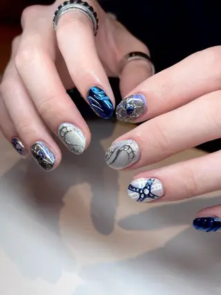 ネイル moca  心斎橋店所属・moca心斎橋店 Aina🐈‍⬛🤍のネイルデザイン