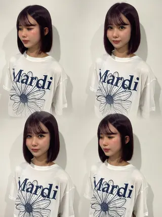 カラー AO所属・RISAKO 艶髪モテヘア🎀府中のヘアスタイル