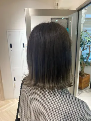 ミディアム カラー ベージュ/アレンジ /横浜/杉本千夏のヘアスタイル