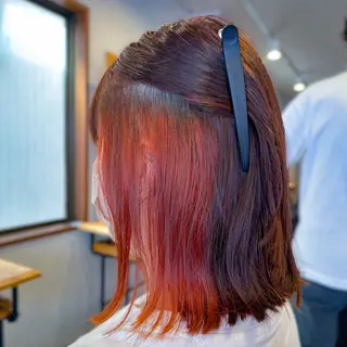 ミディアム カラー affect 上大岡所属・《髪質改善・縮毛矯正 /ブリーチ》坂本爽のヘアスタイル