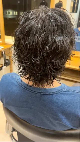 ミディアム パーマ メンズ メンズStylist 山根慧のヘアスタイル