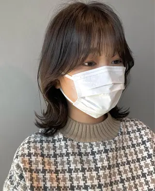 ミディアム 23°NADAUN所属・岐阜1番韓国ヘア/ 星羅/23°のヘアスタイル