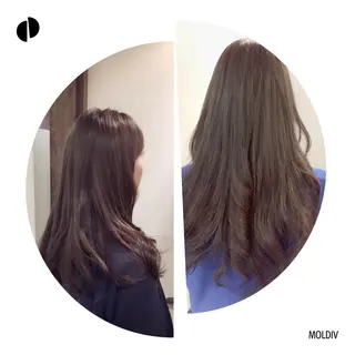 セミロング ロング カラー ✨縮毛矯正✨髪質改善 ナカシマ ユミのヘアスタイル