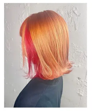 ショート カラー GARU-ガル-所属・TSUNO🦖 派手髪/オタク美容師のヘアスタイル