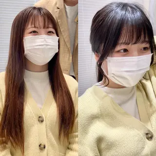 ミディアム KURO/韓国ヘア /レイヤーカットのヘアスタイル