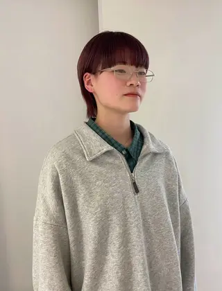 ショート ナチュラル/似合わせ /ベージュ/齋藤朱夏のヘアスタイル