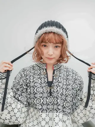 ミディアム パーマ gite カワムラナオキのヘアスタイル