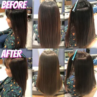 ロング カラー ブリーチ縮毛矯正/ デサキ ショウヘイのヘアスタイル