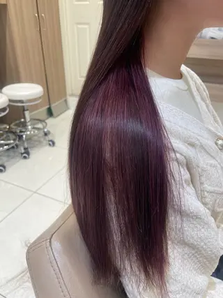 ロング カラー 韓国ヘアメイク🎀/ 縮毛矯正✨山本媛香のヘアスタイル