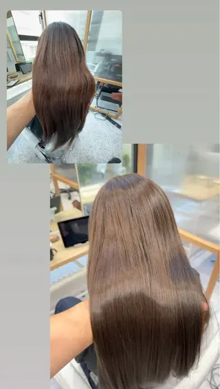 セミロング 美髪矯正/髪質改善 /氏原のヘアスタイル