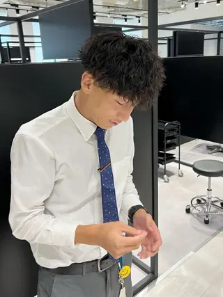 ショート パーマ メンズ kimika🥑 メンズ/髪質改善のヘアスタイル