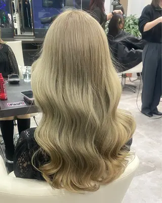 ロング カラー ハイトーン/髪質改善 /韓国SUZUKAのヘアスタイル