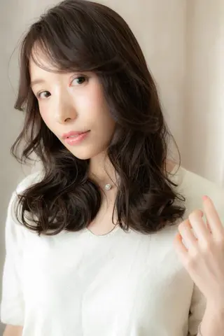ロング カラー パーマ クセ毛解決のプロ💠 棚村竜太のヘアスタイル