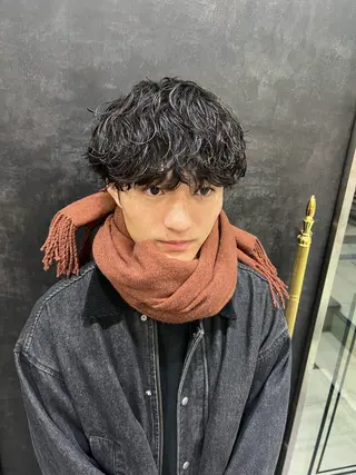 パーマ メンズ メンズカット松戸/韓 国/メンズパーマ航太のヘアスタイル