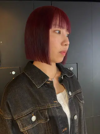 ショート カラー 🦄垢抜けボブ特化× 暖色カラー未来🦄のヘアスタイル