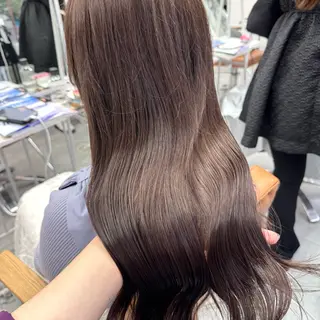 ロング カラー ヘアアレンジ ブリーチなしカラー /ベージュ/安形翔のヘアスタイル