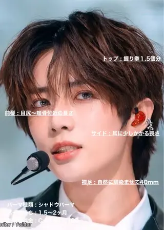 ショート パーマ メンズ masahiro 波巻きシャドウパーマのヘアスタイル