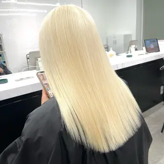 カラー 渋谷🎨ハイトーン× エクステ🎨レンのヘアスタイル