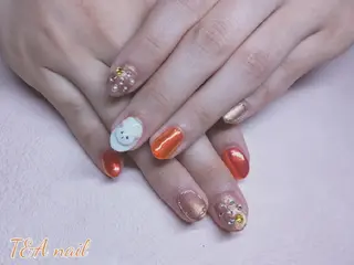 ミディアム ネイル T&A nailのネイルデザイン