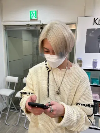 ショート カラー メンズ ミユル/ 盛れるエクステ🎀✨のヘアスタイル