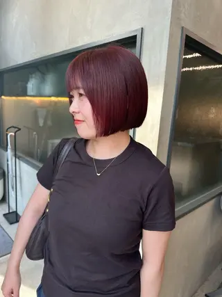 ショート カラー ボブ/似合わせカット /ニュアンスカラーのヘアスタイル