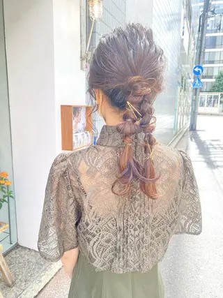 ヘアアレンジ 安永 涼のヘアスタイル