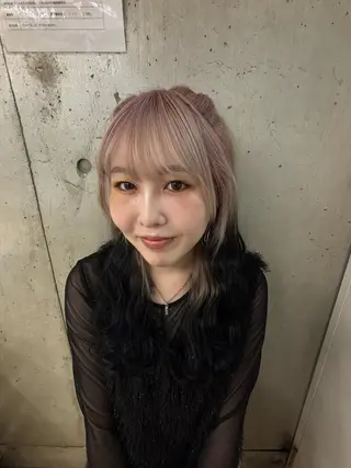 ミディアム 中津/トレンドカラー /美馬本紅亜のヘアスタイル