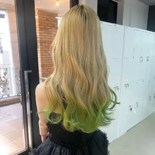 ロング カラー 🎀ダブルカラー/ ピンク×ガーリー🎀のヘアスタイル