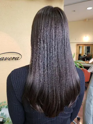 ロング 松原 美香のヘアスタイル