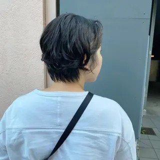 ショート パーマ YURI/20〜 30代メンズ/恵比寿のヘアスタイル