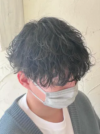 ショート パーマ メンズ メンズ特化/パーマ指 名No.1/百瀬太郎のヘアスタイル