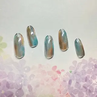 ネイル ⭐︎休業中の練習⭐︎ JNA認定講師髙橋のネイルデザイン