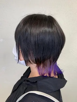 ショート ボブスタイル/ 透明感カラー/八幡のヘアスタイル