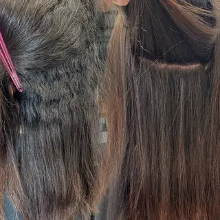 ミディアム カラー 顔周りcut/ 艶ワンカラー♥ちさきのヘアスタイル