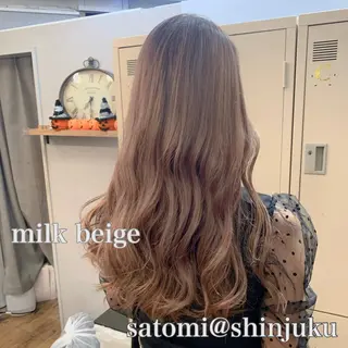ロング 淡色ふんわりhair 新宿satomiのヘアスタイル