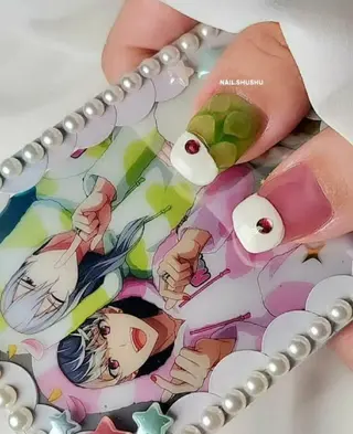 ネイル 3dパーツ/流行り 👧shushu❤️のネイルデザイン