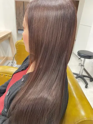 ロング カラー 大内 カオリのヘアスタイル