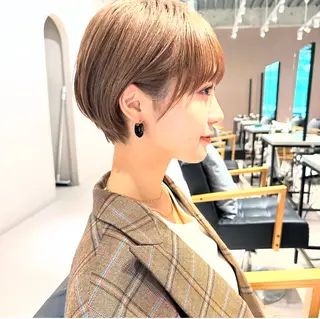 ショート カラー unami shibuya所属・ren ボブロブ/ミディアムのヘアスタイル