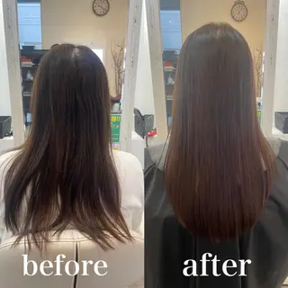 セミロング 縮毛矯正/髪質改善 主税巧一のヘアスタイル