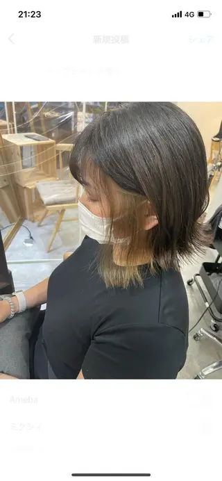 ショート soyon心斎橋所属・♡透明感/艶カラー/ M a I ♡のヘアスタイル